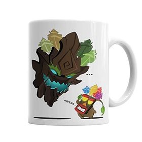 Baskı Dükkanı KB3968 Maokai Ile Mascara Crash Porselen Kupa Bardak