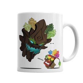Baskı Dükkanı KB3968 Maokai Ile Mascara Crash Porselen Kupa Bardak