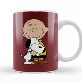 Baskı Dükkanı KB3983 Love Snoopy Porselen Kupa Bardak