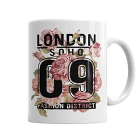 Baskı Dükkanı KB3985 Londron Soho Porselen Kupa Bardak