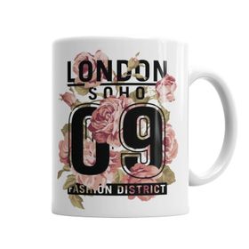 Baskı Dükkanı KB3986 London Soho Porselen Kupa Bardak