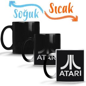 Baskı Dükkanı KB40 Atari Logo Oyun Game Over Porselen Kupa Bardak