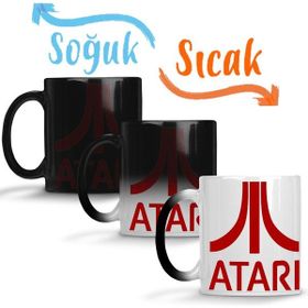 Baskı Dükkanı KB40 Atari Logo Oyun Game Over Porselen Kupa Bardak