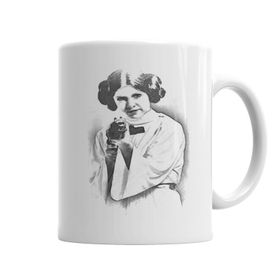 Baskı Dükkanı KB4008 Princesa Leia 2 Porselen Kupa Bardak