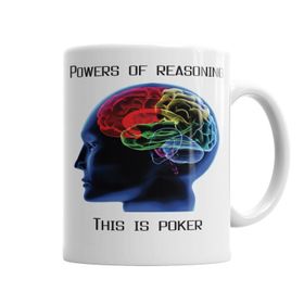 Baskı Dükkanı KB4016 Poker Beyin Porselen Kupa Bardak