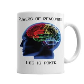 Baskı Dükkanı KB4016 Poker Beyin Porselen Kupa Bardak