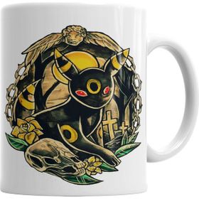 Baskı Dükkanı KB4017 Pokemon Umbreon Porselen Kupa Bardak