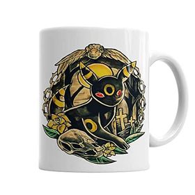 Baskı Dükkanı KB4017 Pokemon Umbreon Porselen Kupa Bardak