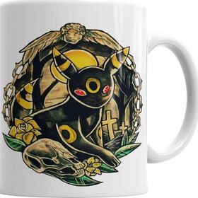 Baskı Dükkanı KB4017 Pokemon Umbreon Porselen Kupa Bardak