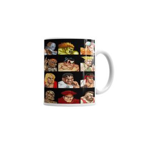 Baskı Dükkanı KB4031 Personagens Street Fighter Porselen Kupa Bardak