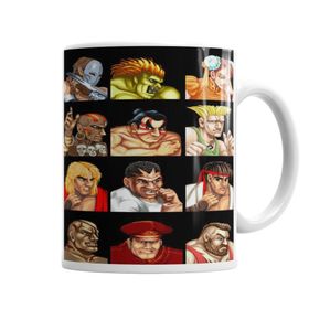 Baskı Dükkanı KB4031 Personagens Street Fighter Porselen Kupa Bardak