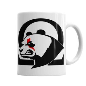 Baskı Dükkanı KB4043 Sevimli Panda Kratos Porselen Kupa Bardak