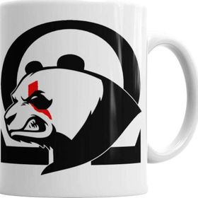 Baskı Dükkanı KB4043 Sevimli Panda Kratos Porselen Kupa Bardak