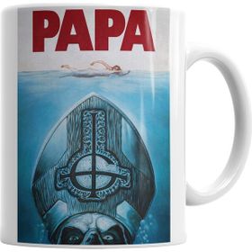 Baskı Dükkanı KB406 Papa Ghost B Porselen Kupa Bardak