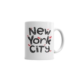 Baskı Dükkanı KB4074 New York City Porselen Kupa Bardak