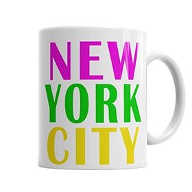 Baskı Dükkanı KB4074 New York City Porselen Kupa Bardak