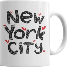 Baskı Dükkanı KB4074 New York City Porselen Kupa Bardak