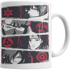Baskı Dükkanı KB4084 Naruto Sharigans Porselen Kupa Bardak