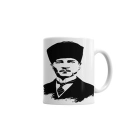Baskı Dükkanı KB4089 Mustafa Kemal Atatürk Porselen Kupa Bardak