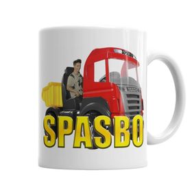 Baskı Dükkanı KB4104 Spasbo Jeff Vrum Vrum Porselen Kupa Bardak
