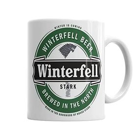Baskı Dükkanı KB411 Game Of Thrones Winterfell Beer Porselen Kupa Bardak