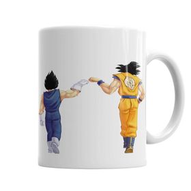 Baskı Dükkanı KB4112 Songoku Ile Vegetta Porselen Kupa Bardak