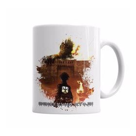 Baskı Dükkanı KB4129 Shingeki No Kyojin Ataque Dos Titas Porselen Kupa Bardak