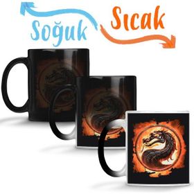 Baskı Dükkanı KB4146 Scorpion Mortal Kombat Game Porselen Kupa Bardak