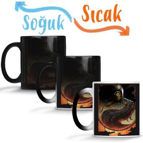 Baskı Dükkanı KB4146 Scorpion Mortal Kombat Game Porselen Kupa Bardak