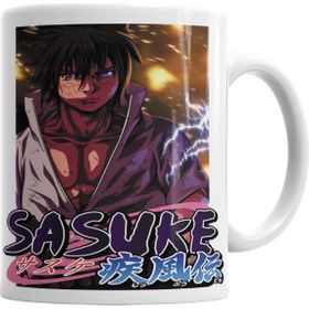 Baskı Dükkanı KB4150 Naruto Sasuke Uchiha Porselen Kupa Bardak