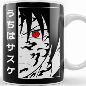 Baskı Dükkanı KB4150 Naruto Sasuke Uchiha Porselen Kupa Bardak