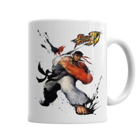 Baskı Dükkanı KB4158 Ryu Street Fighter Efsanesi Porselen Kupa Bardak