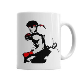 Baskı Dükkanı KB4159 Street Fighterin Efsanesi Ryu Soul Porselen Kupa Bardak