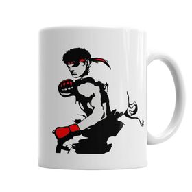 Baskı Dükkanı KB4159 Street Fighterin Efsanesi Ryu Soul Porselen Kupa Bardak