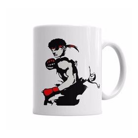 Baskı Dükkanı KB4159 Street Fighterin Efsanesi Ryu Soul Porselen Kupa Bardak