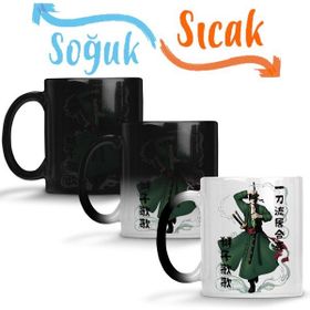 Baskı Dükkanı KB4163 Roronoa Zoro One Piece Porselen Kupa Bardak