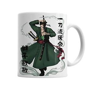 Baskı Dükkanı KB4163 Roronoa Zoro One Piece Porselen Kupa Bardak