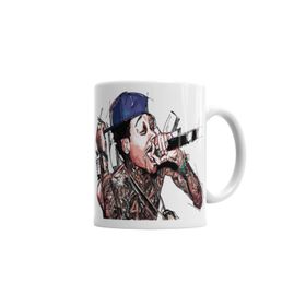 Baskı Dükkanı KB4184 Rap Müzik Porselen Kupa Bardak