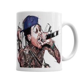 Baskı Dükkanı KB4184 Rap Müzik Porselen Kupa Bardak