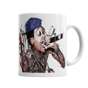 Baskı Dükkanı KB4184 Rap Müzik Porselen Kupa Bardak