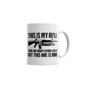 Baskı Dükkanı KB4203 This Is My Rifle Porselen Kupa Bardak