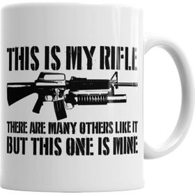Baskı Dükkanı KB4203 This Is My Rifle Porselen Kupa Bardak