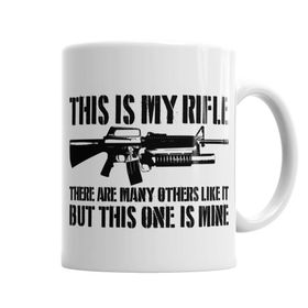Baskı Dükkanı KB4203 This Is My Rifle Porselen Kupa Bardak