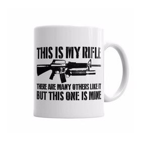 Baskı Dükkanı KB4203 This Is My Rifle Porselen Kupa Bardak