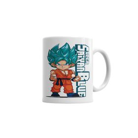 Baskı Dükkanı KB4244 Super Saiyan Blue Porselen Kupa Bardak