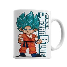 Baskı Dükkanı KB4244 Super Saiyan Blue Porselen Kupa Bardak
