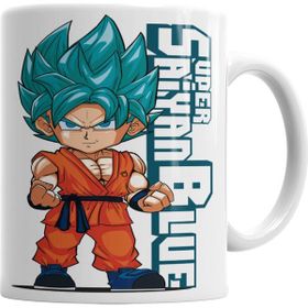 Baskı Dükkanı KB4245 Super Saiyan Blue Porselen Kupa Bardak