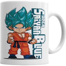 Baskı Dükkanı KB4245 Super Saiyan Blue Porselen Kupa Bardak