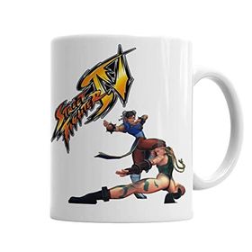 Baskı Dükkanı KB4261 Street Fighter Chunli Ve Camy Porselen Kupa Bardak