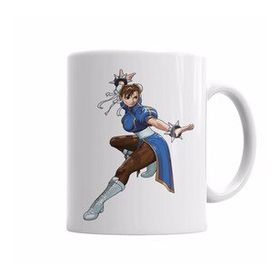 Baskı Dükkanı KB4263 Street Fighter Chun Li Blue Porselen Kupa Bardak